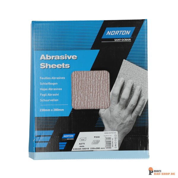 nortonschleifmittel/NORTON_schleifmittel_63642558018 Standard Sheets Norton PRO 230.00x280 Grit 240_137476